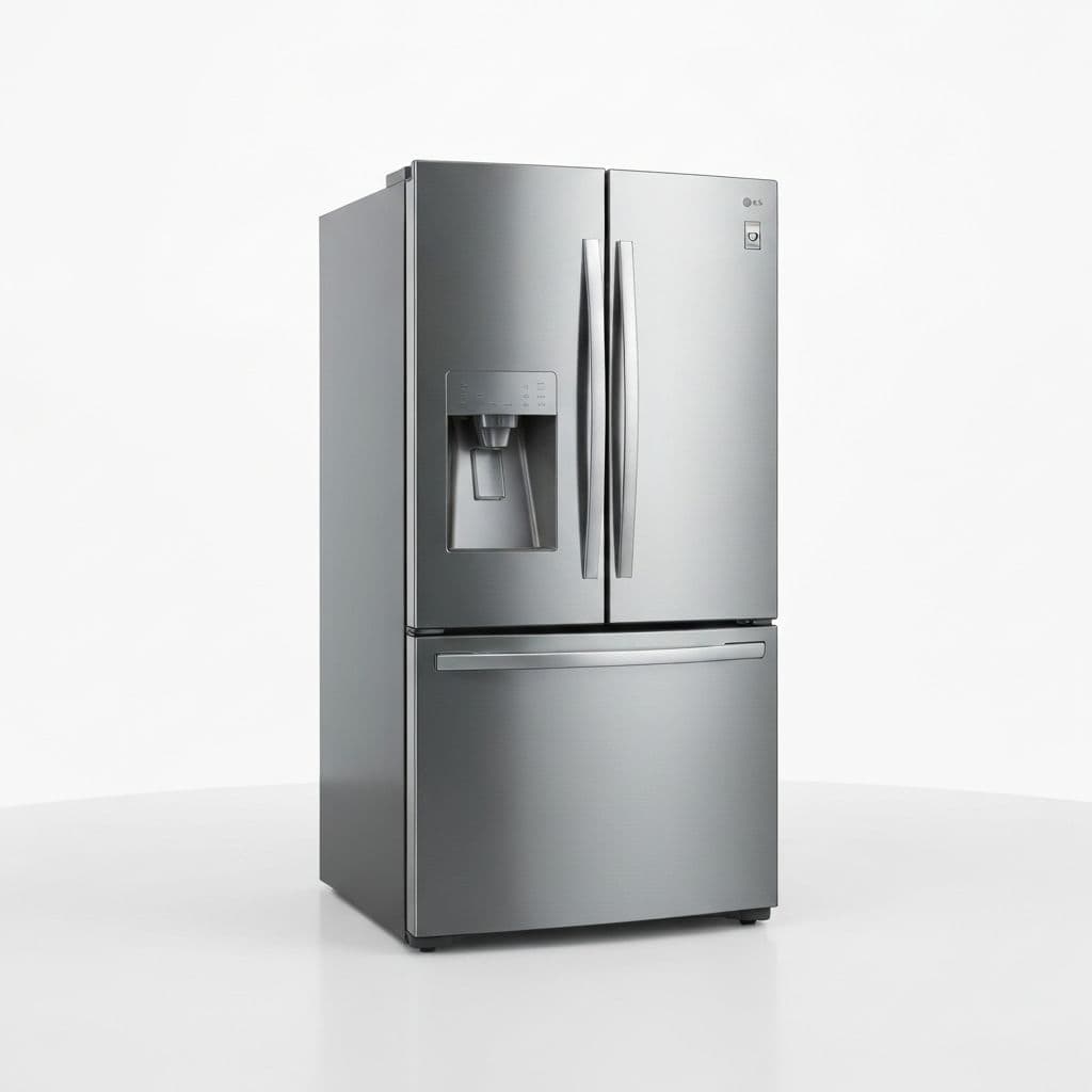 Stainless LG French door refrigerator