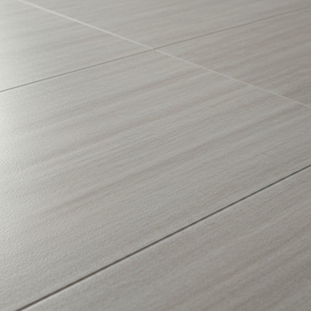 Stone-look flooring in a clean kitchen